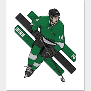 Jamie Benn Dallas Stripes Posters and Art